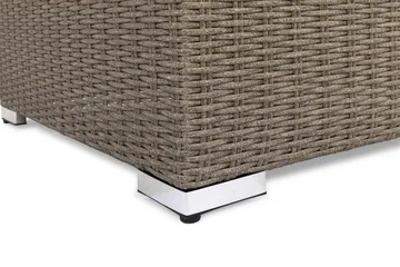 Marcus Loungebord och Soffbord Utomhus 70 cm Konstrotting Glas - Grå - Utemöbler & utemiljö - Utebord & trädgårdsbord - Loungebord & soffbord utomhus