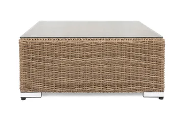 Marcus Loungebord och Soffbord Utomhus 70 cm Konstrotting Glas - Natur - Utemöbler & utemiljö - Utebord & trädgårdsbord - Loungebord & soffbord utomhus