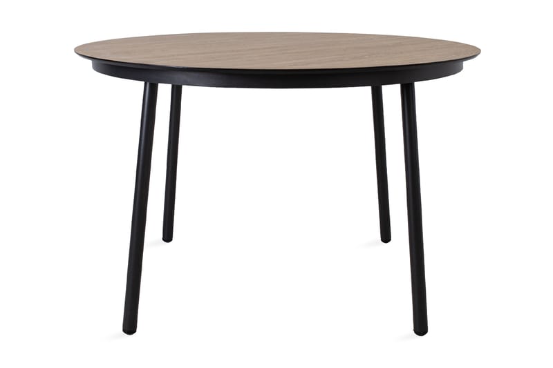 Matbord Helsinki 120 cm Runt - Svart/Natur - Utemöbler & utemiljö - Utebord & trädgårdsbord - Loungebord & soffbord utomhus
