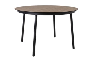 Matbord Helsinki 120 cm Runt - Svart/Natur - Utemöbler & utemiljö - Utebord & trädgårdsbord - Loungebord & soffbord utomhus