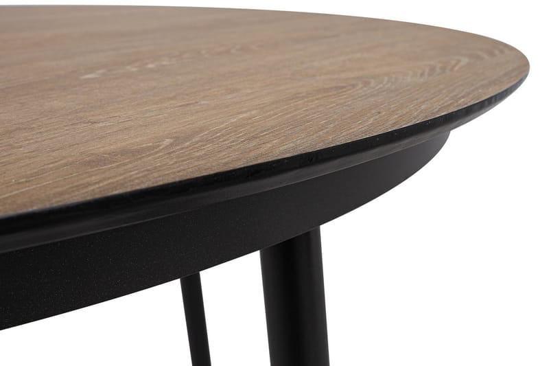 Matbord Helsinki 120 cm Runt - Svart/Natur - Utemöbler & utemiljö - Utebord & trädgårdsbord - Loungebord & soffbord utomhus
