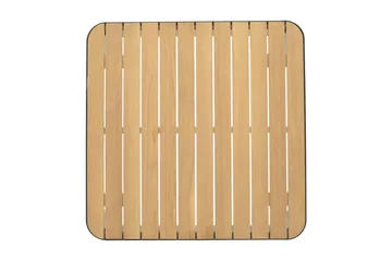 Portals Cafébord och Loungebord 72 cm Teak Trä - Svart - Utemöbler & utemiljö - Utebord & trädgårdsbord - Loungebord & soffbord utomhus