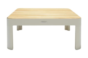 Portals Cafébord och Loungebord 72 cm Teak Trä - Vit - Utemöbler & utemiljö - Utebord & trädgårdsbord - Loungebord & soffbord utomhus