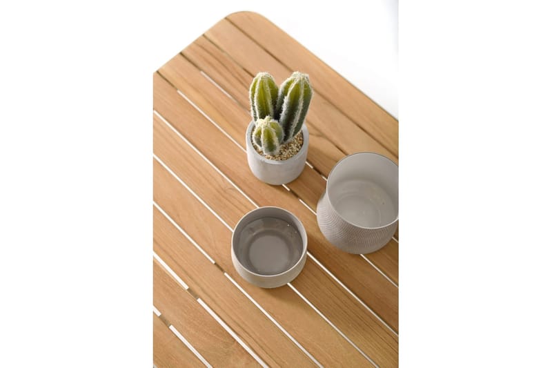 Portals Cafébord och Loungebord 72 cm Teak Trä - Vit - Utemöbler & utemiljö - Utebord & trädgårdsbord - Loungebord & soffbord utomhus