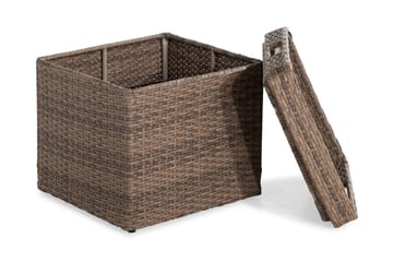 Sidobord Bahamas med Förvaring 45x45 cm - Sand - Utemöbler & utemiljö - Utebord & trädgårdsbord - Loungebord & soffbord utomhus