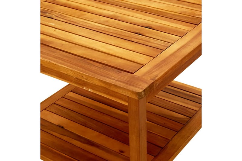 Soffbord 60x60x45 cm massivt akaciaträ - Brun - Loungebord & soffbord utomhus