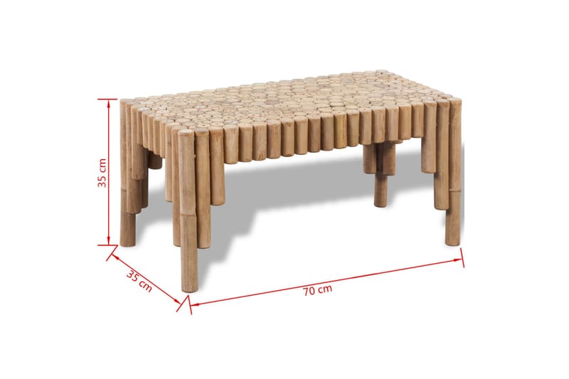 Soffbord bambu - Brun - Loungebord & soffbord utomhus