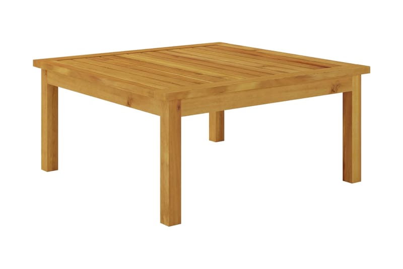 Soffbord för trädgården 63x63x30 cm massivt akaciaträ - Brun - Loungebord & soffbord utomhus