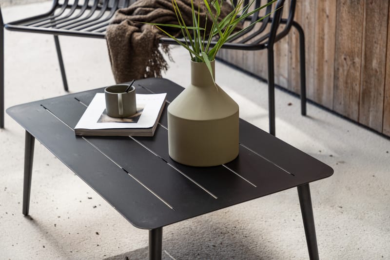 Soffbord Lina 100 cm Svart - Venture Home - Loungebord & soffbord utomhus