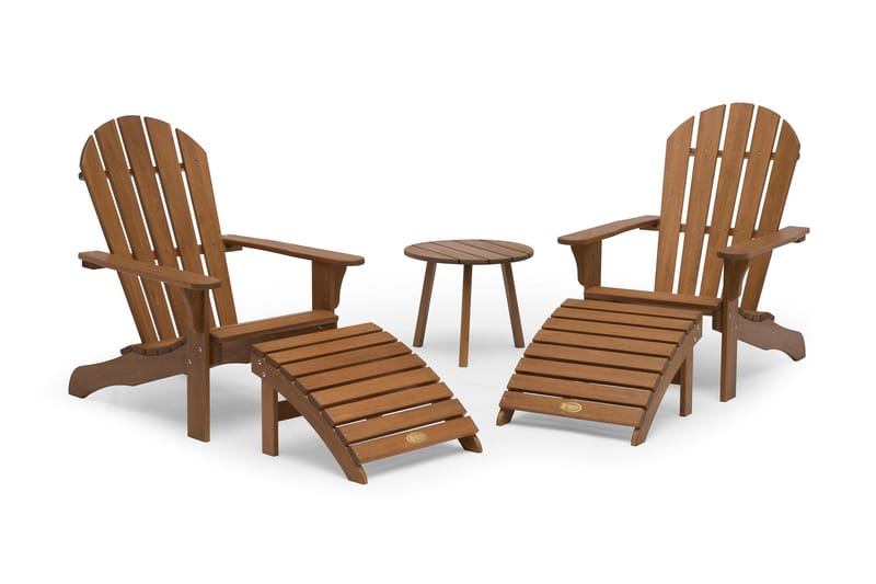 Tennessee Runt Sidobord Utomhus 50 cm Trä Furu - Brun - Utemöbler & utemiljö - Utebord & trädgårdsbord - Loungebord & soffbord utomhus