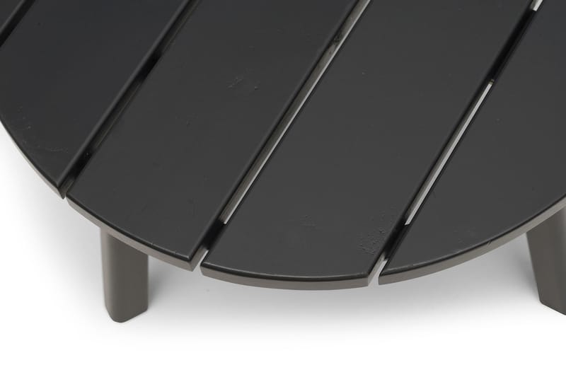 Tennessee Runt Sidobord Utomhus 50 cm Trä Furu - Svart - Utemöbler & utemiljö - Utebord & trädgårdsbord - Loungebord & soffbord utomhus