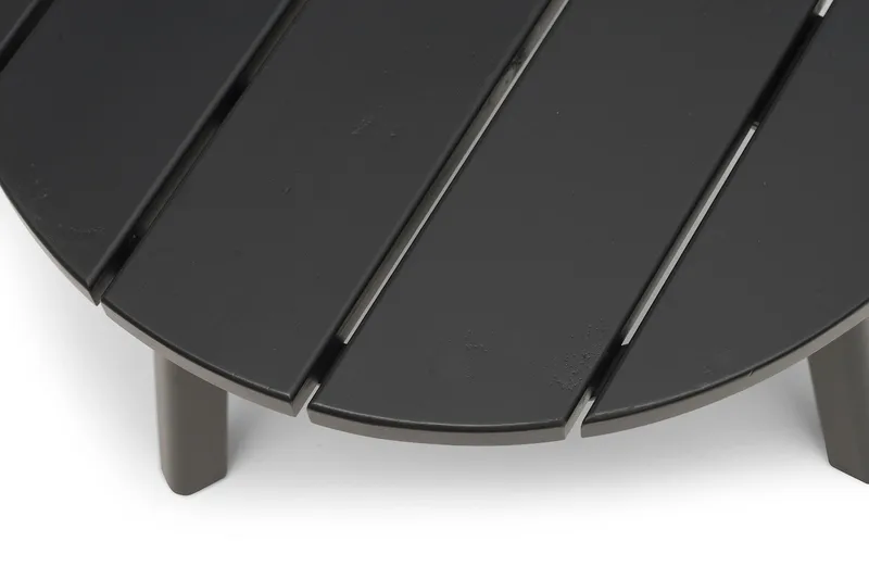 Tennessee Runt Sidobord Utomhus 50 cm Trä Furu - Svart - Utemöbler & utemiljö - Utebord & trädgårdsbord - Loungebord & soffbord utomhus