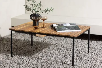 Penh Soffbord och Loungebord Utomhus 100 cm Trä Akacia - Brun - Utemöbler & utemiljö - Utebord & trädgårdsbord - Loungebord & soffbord utomhus