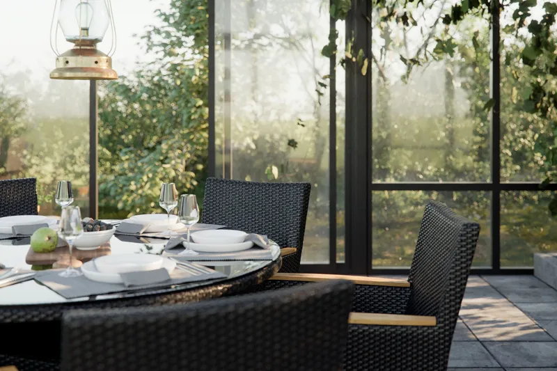 Thor Bord Rund 140 cm - Svart - Utemöbler & utemiljö - Utebord & trädgårdsbord - Matbord utomhus