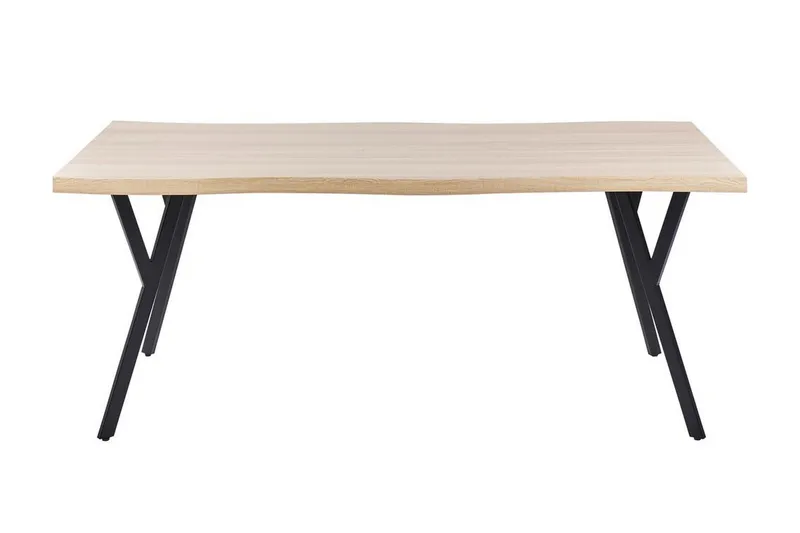 Tiggiano Matbord Utomhus 180x90 cm - Ljusbrun/Svart - Utemöbler & utemiljö - Utebord & trädgårdsbord - Matbord utomhus