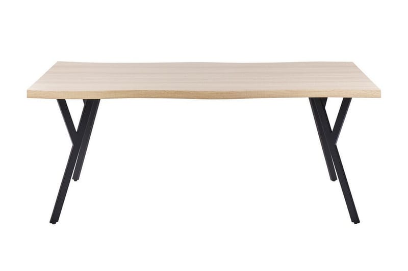 Tiggiano Matbord Utomhus 180x90 cm - Ljusbrun/Svart - Utemöbler & utemiljö - Utebord & trädgårdsbord - Matbord utomhus