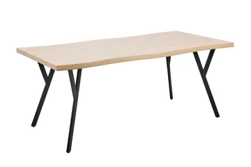 Tiggiano Matbord Utomhus 180x90 cm - Ljusbrun/Svart - Utemöbler & utemiljö - Utebord & trädgårdsbord - Matbord utomhus