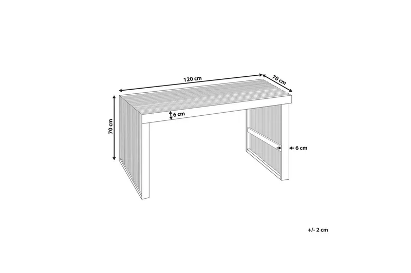 Trädgårdsbord Bellano 120x70x70 cm - 120x70x70 cm - Utemöbler & utemiljö - Utebord & trädgårdsbord - Matbord utomhus