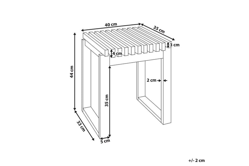 Trädgårdsbord Bellano 40x35x44 cm - 40x35x44 cm - Utemöbler & utemiljö - Utebord & trädgårdsbord - Matbord utomhus
