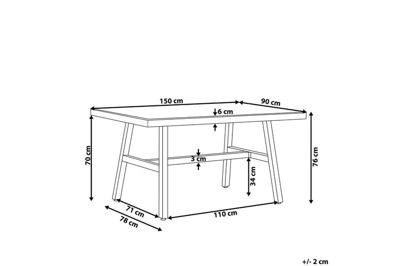 Trädgårdsbord Canetto - Utemöbler & utemiljö - Utebord & trädgårdsbord - Matbord utomhus