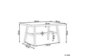 Trädgårdsbord Canetto - Utemöbler & utemiljö - Utebord & trädgårdsbord - Matbord utomhus