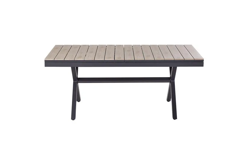 Trädgårdsbord Fanes Ljus trä/grå - Ljus trä/grå - Utemöbler & utemiljö - Utebord & trädgårdsbord - Matbord utomhus