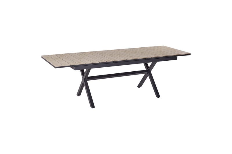 Trädgårdsbord Fanes Ljus trä/grå, Ljus trä/grå