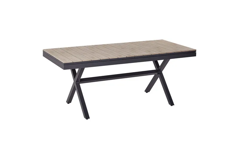 Trädgårdsbord Fanes Ljus trä/grå - Ljus trä/grå - Utemöbler & utemiljö - Utebord & trädgårdsbord - Matbord utomhus