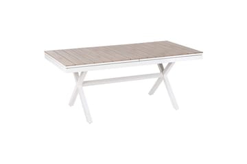 Trädgårdsbord Fanes Ljus trä/vit - Ljus trä/vit - Utemöbler & utemiljö - Utebord & trädgårdsbord - Matbord utomhus