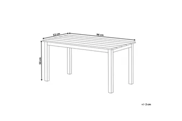Trädgårdsbord Messina Ljus trä/vit, 52x96x50 cm - Ljus trä/vit, 52x96x50 cm - Utemöbler & utemiljö - Utebord & trädgårdsbord - Matbord utomhus