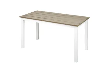 Trädgårdsbord Messina Ljus trä/vit, 52x96x50 cm - Ljus trä/vit, 52x96x50 cm - Utemöbler & utemiljö - Utebord & trädgårdsbord - Matbord utomhus