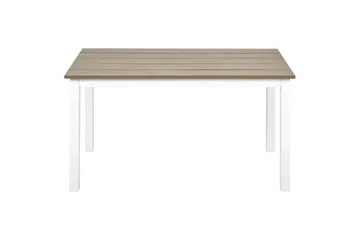 Trädgårdsbord Messina Ljus trä/vit, 52x96x50 cm - Ljus trä/vit, 52x96x50 cm - Utemöbler & utemiljö - Utebord & trädgårdsbord - Matbord utomhus