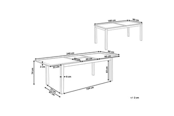 Trädgårdsbord Skaloma Grå - Grå - Utemöbler & utemiljö - Utebord & trädgårdsbord - Matbord utomhus