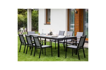 Trädgårdsbord Tofane Grå/svart - Grå/svart - Utemöbler & utemiljö - Utebord & trädgårdsbord - Matbord utomhus