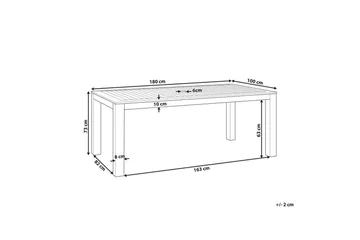 Trädgårdsbord Tuscania - Utemöbler & utemiljö - Utebord & trädgårdsbord - Matbord utomhus