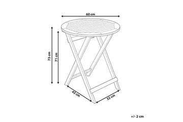 Trädgårdsbord Prossedi Rund - Rund - Utemöbler & utemiljö - Utebord & trädgårdsbord - Matbord utomhus