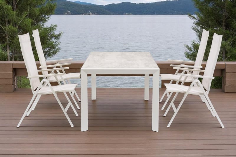 Trädgårdsbord Palermo 200*90 cm - grå/beige - Utemöbler & utemiljö - Utebord & trädgårdsbord - Matbord utomhus