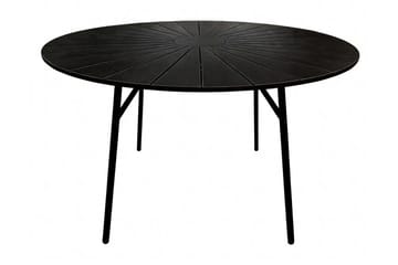 Tunis Matbord utomhus 120cm rund - Svart/Svart - Utemöbler & utemiljö - Utebord & trädgårdsbord - Matbord utomhus