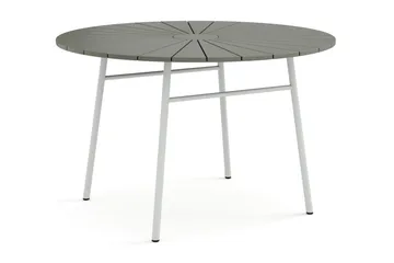 Tunis Matbord utomhus 120cm rund - Vit/Grå - Utemöbler & utemiljö - Utebord & trädgårdsbord - Matbord utomhus