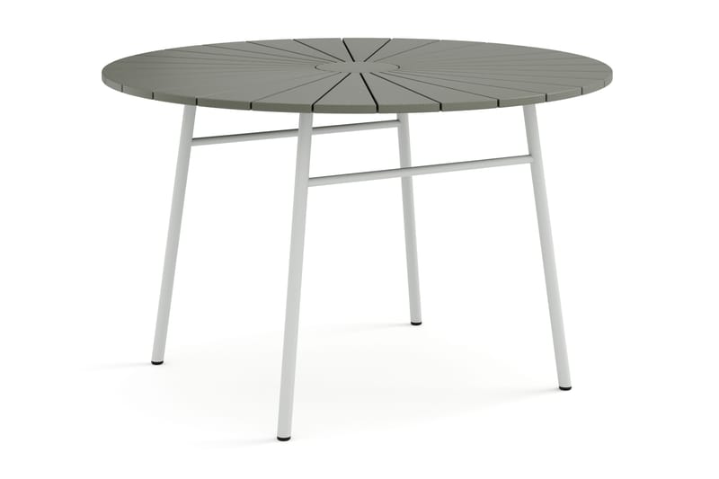 Tunis Matbord utomhus 120cm rund - Vit/Grå - Utemöbler & utemiljö - Utebord & trädgårdsbord - Matbord utomhus
