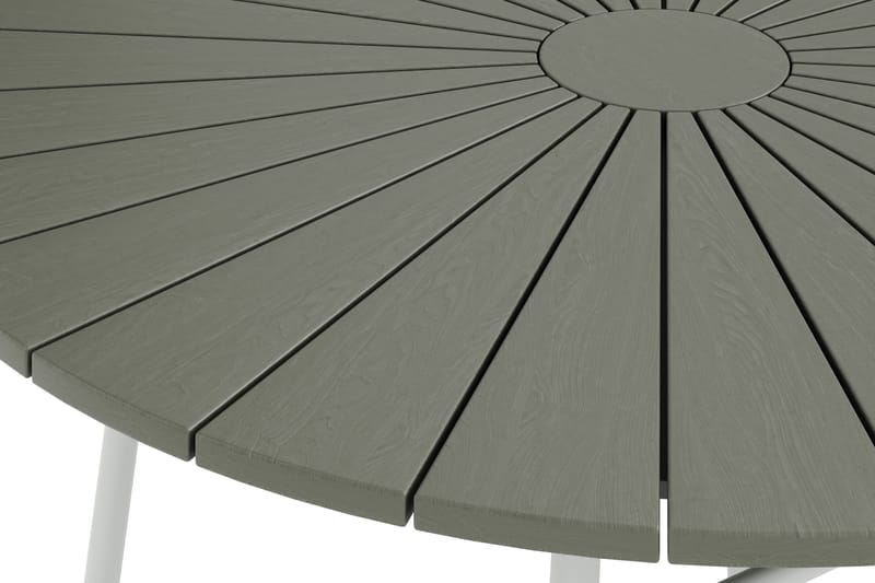 Tunis Matbord utomhus 120cm rund - Vit/Grå - Utemöbler & utemiljö - Utebord & trädgårdsbord - Matbord utomhus
