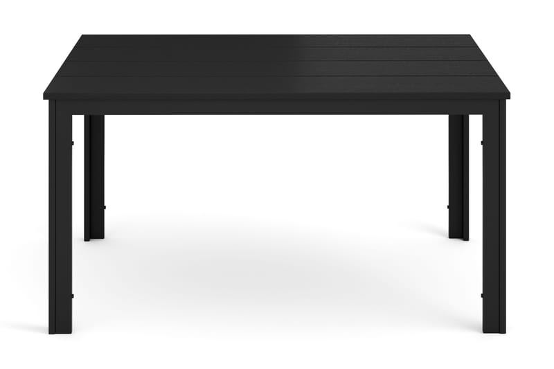 Tunis Matbord utomhus 140x90 cm rektangulärt, Svart/Svart