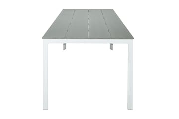 Tunis Matbord utomhus 140x90 cm rektangulärt - Vit/Grå - Utemöbler & utemiljö - Utebord & trädgårdsbord - Matbord utomhus