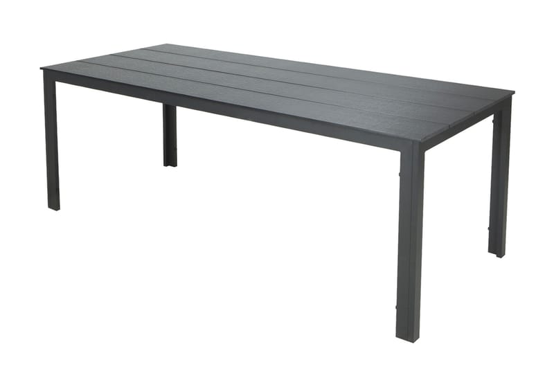 Tunis Matbord utomhus 205x90 cm rektangulärt - Svart/Svart - Utemöbler & utemiljö - Utebord & trädgårdsbord - Matbord utomhus