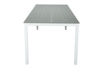 Tunis Matbord utomhus 205x90 cm rektangulärt - Vit/Grå - Utemöbler & utemiljö - Utebord & trädgårdsbord - Matbord utomhus