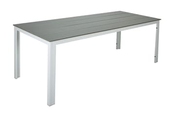 Tunis Matbord utomhus 205x90 cm rektangulärt - Vit/Grå - Utemöbler & utemiljö - Utebord & trädgårdsbord - Matbord utomhus