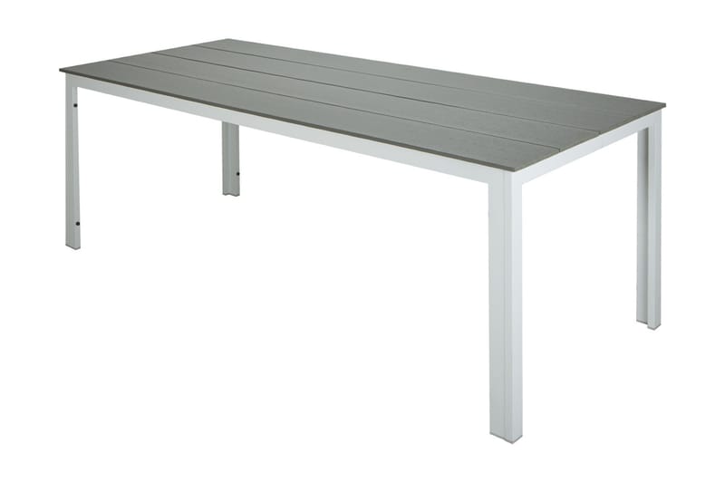 Tunis Matbord utomhus 205x90 cm rektangulärt - Vit/Grå - Utemöbler & utemiljö - Utebord & trädgårdsbord - Matbord utomhus