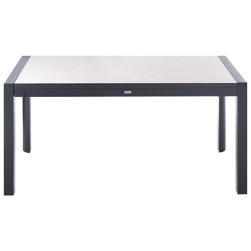 Utdragbart Matbord utomhus Binasco 160/220 cm - Beige/Svart - Utemöbler & utemiljö - Utebord & trädgårdsbord - Matbord utomhus