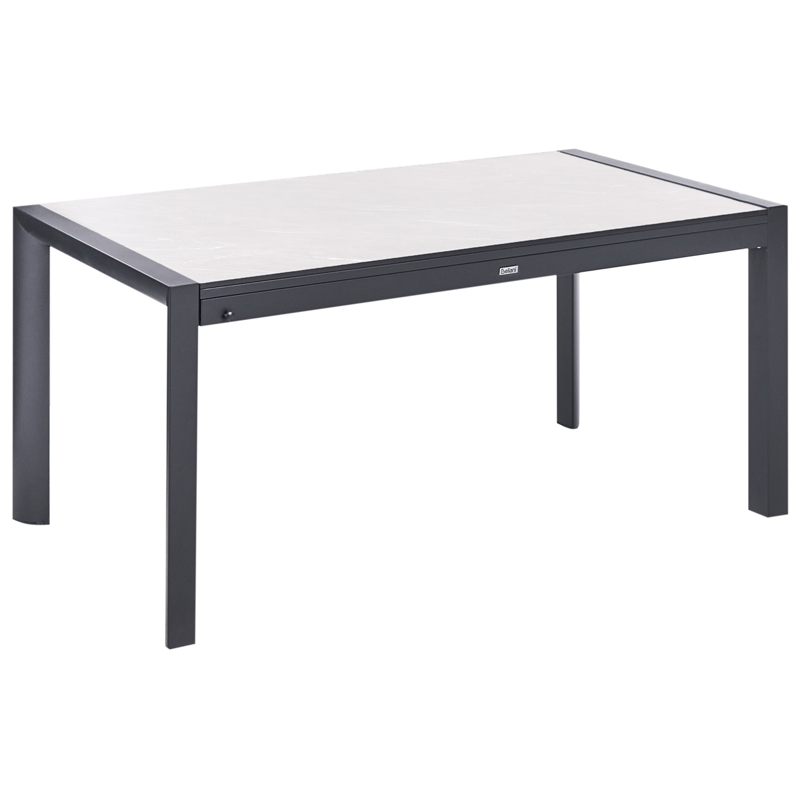 Utdragbart Matbord utomhus Binasco 160/220 cm - Beige/Svart - Utemöbler & utemiljö - Utebord & trädgårdsbord - Matbord utomhus