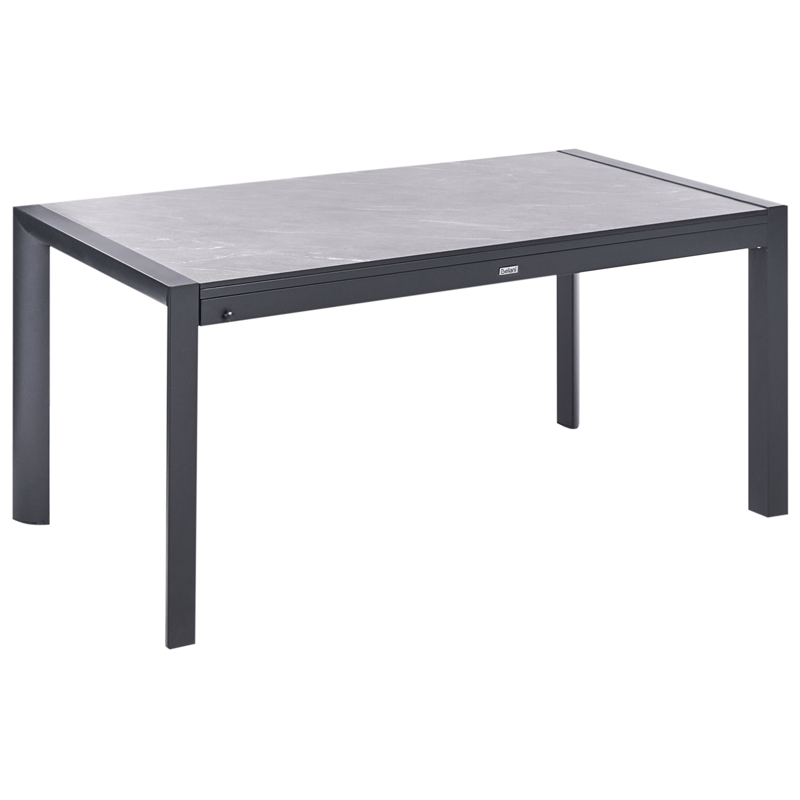 Utdragbart Matbord utomhus Binasco 90x160/220 cm - Grå/Svart - Utemöbler & utemiljö - Utebord & trädgårdsbord - Matbord utomhus